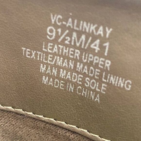 Vince Camuto Alinkay Slouchy Calf Boots Chic Taupe Gray Suede Leather Size 9.5 - Picture 7 of 7